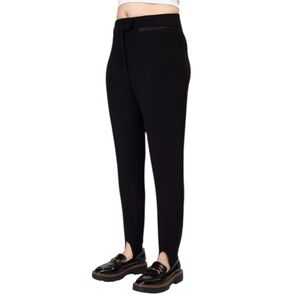 Vintage FERA Black Hi- Rise Stirrup Wool Blend Insulated Ski Pants size 6